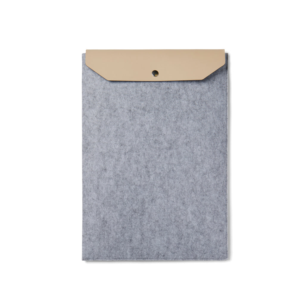 VINGA Albon 17" Laptop-Seeve aus GRS recyceltem Filz – grau