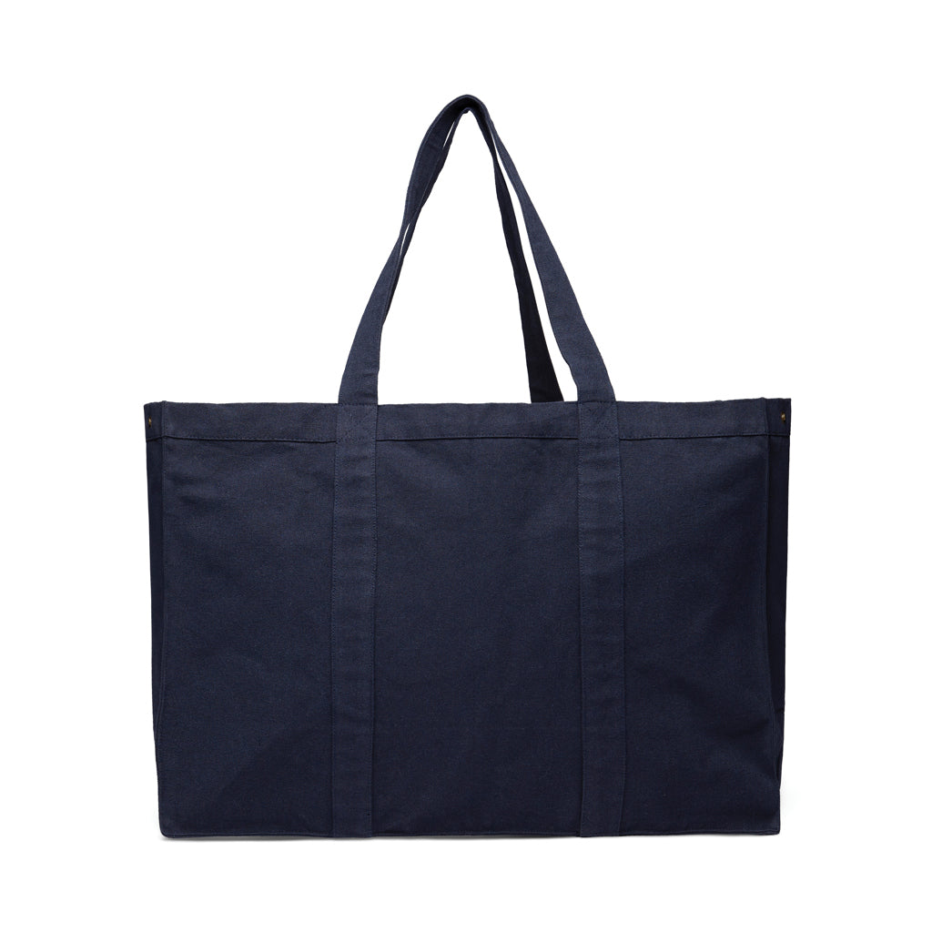 VINGA Hilo AWARE™ Maxi-Tasche aus recyceltem Canvas – navy blau