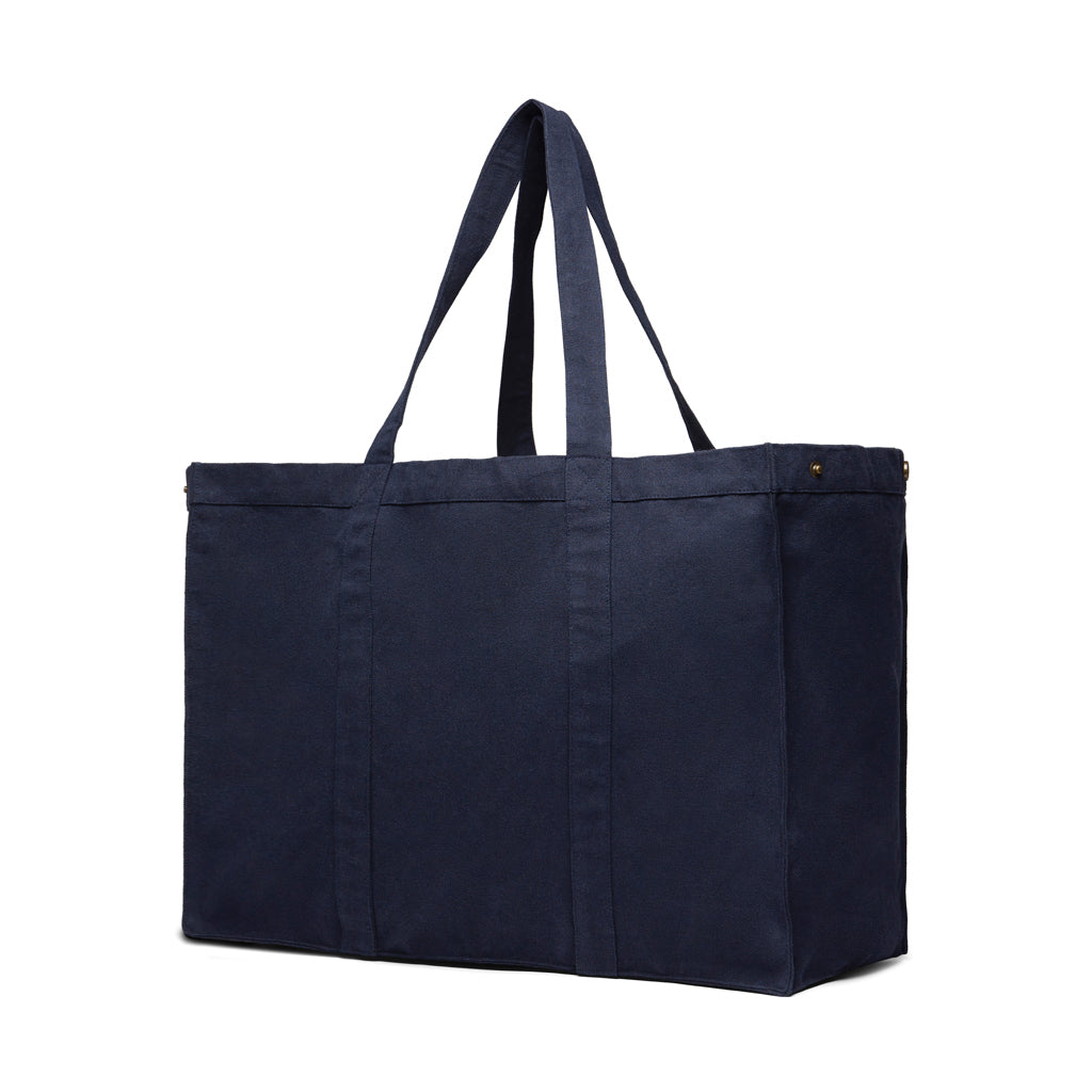 VINGA Hilo AWARE™ Maxi-Tasche aus recyceltem Canvas – navy blau