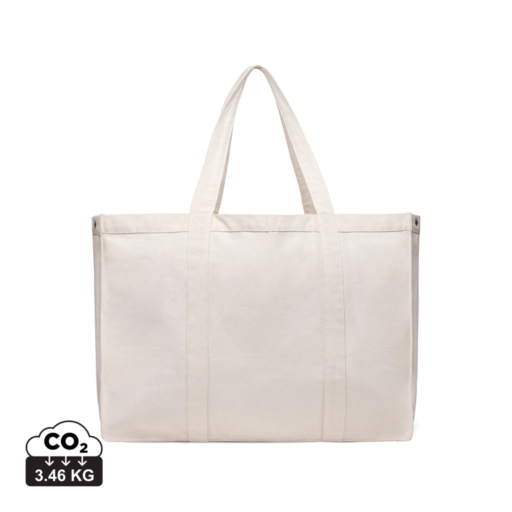 VINGA Hilo AWARE™ Maxi-Tasche aus recyceltem Canvas – off white