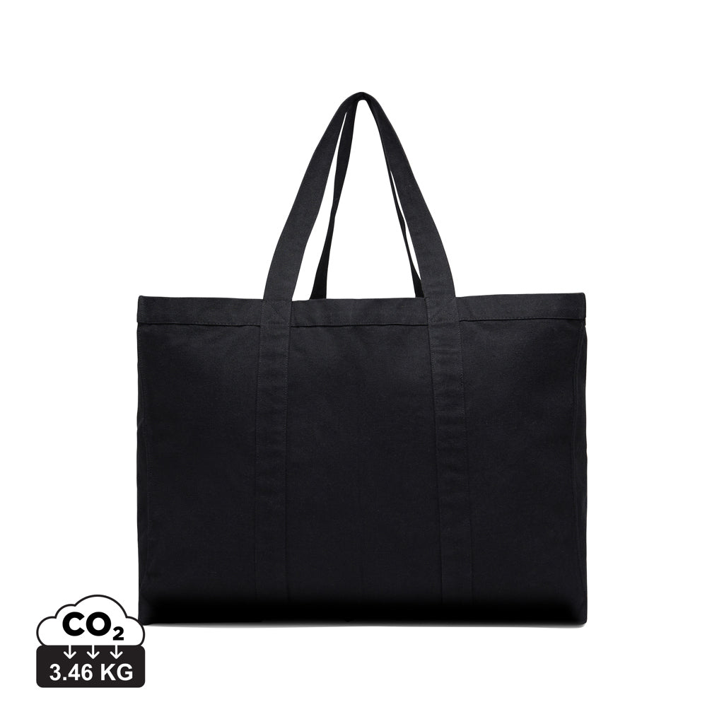 VINGA Hilo AWARE™ Maxi-Tasche aus recyceltem Canvas – schwarz