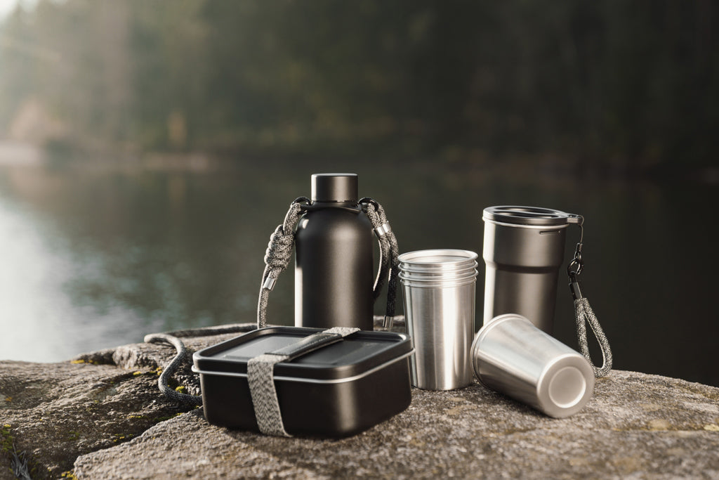 VINGA Parks Flasche aus RCS rec. Stainless-Steel, 400ml