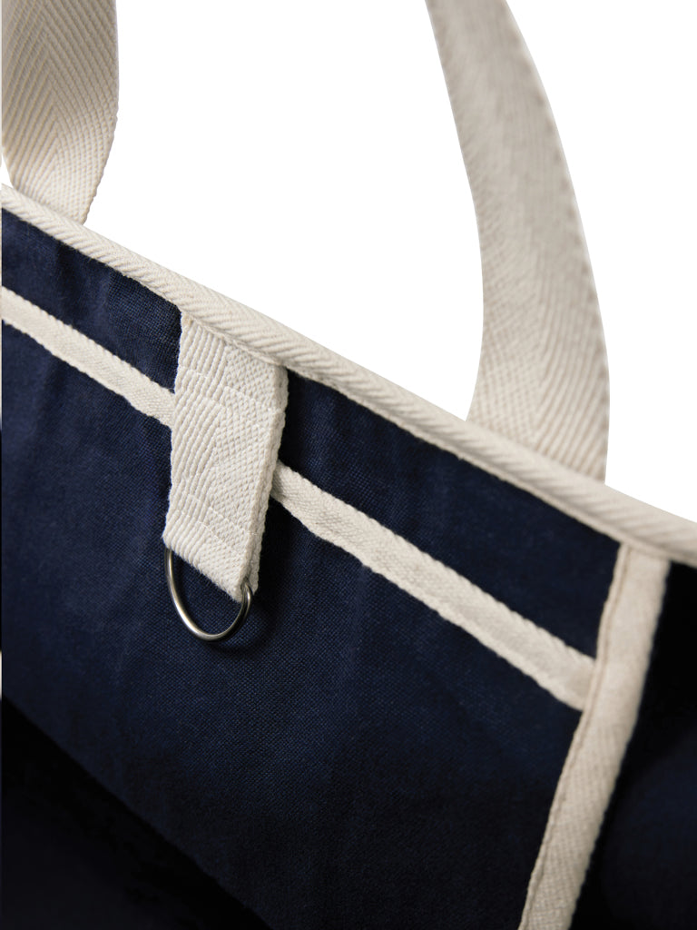 VINGA Volonne AWARE™ Strandtasche aus recyceltem Canvas – blau