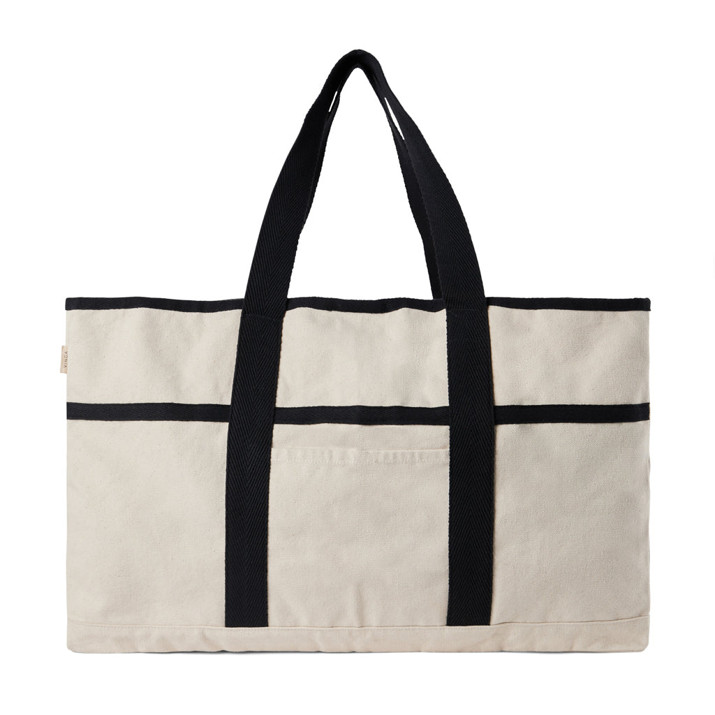VINGA Volonne AWARE™ Strandtasche aus recyceltem Canvas – off white