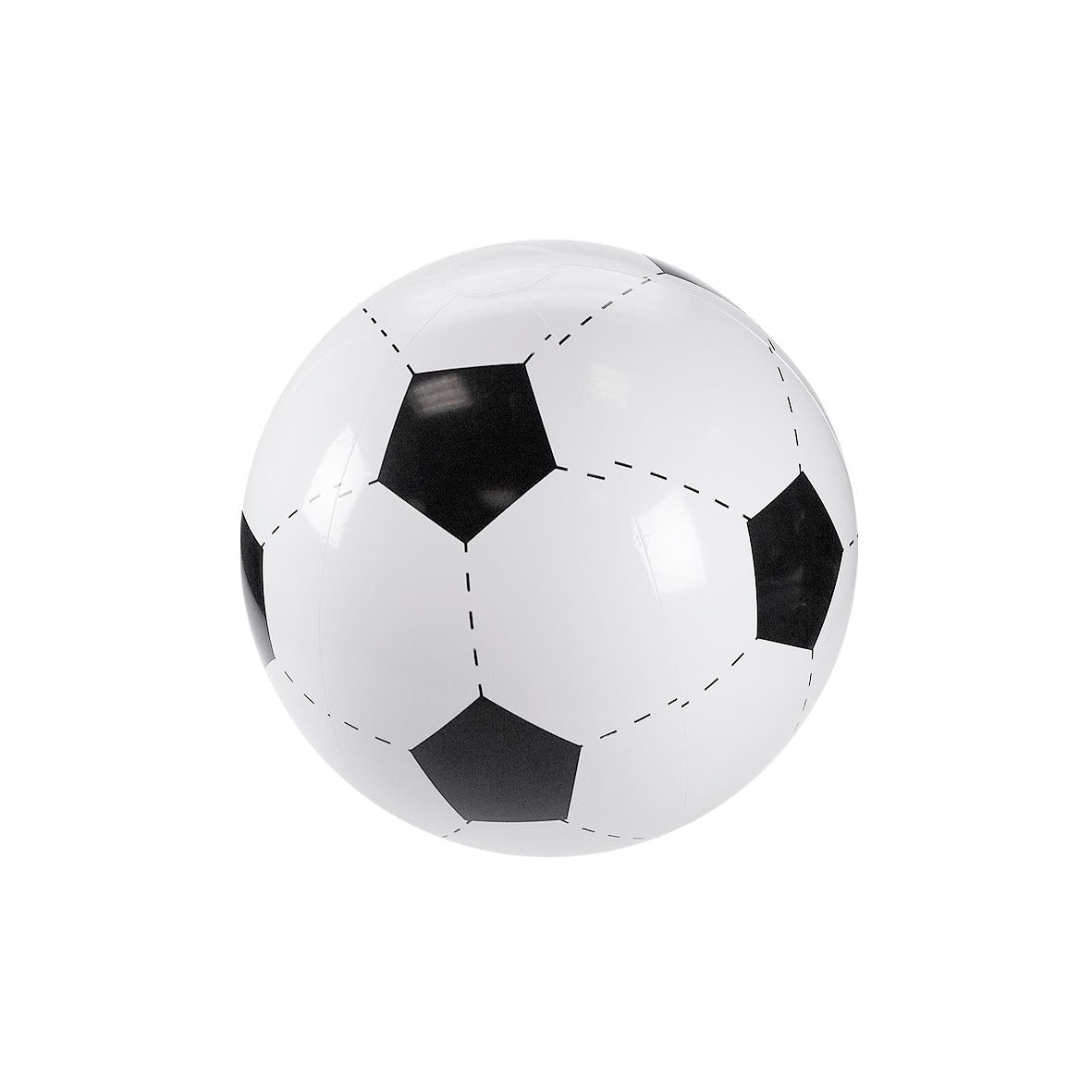 Wasserball „Fußball“, klein – Weiß/schwarz