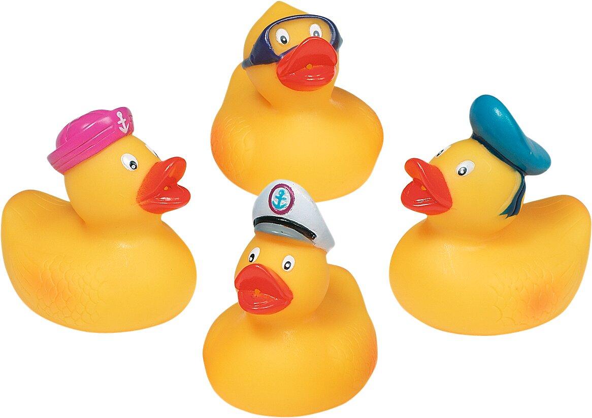 Wasserspritztiere Enten in vier Ausführungen von goki – Ansicht