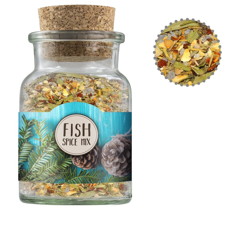 Weihnachtsgewürze im Korkenglas – Weihnachts Gewürzmischung Fisch, ca. 60 g