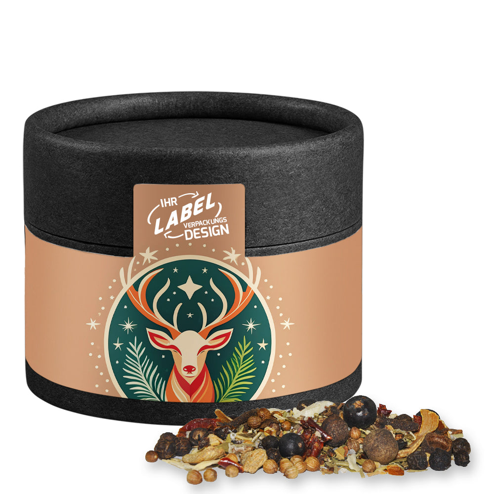 Weihnachtsgewürze in der schwarzen Mini Dose – Weihnachts Gewürzmischung Wild, ca. 30 g