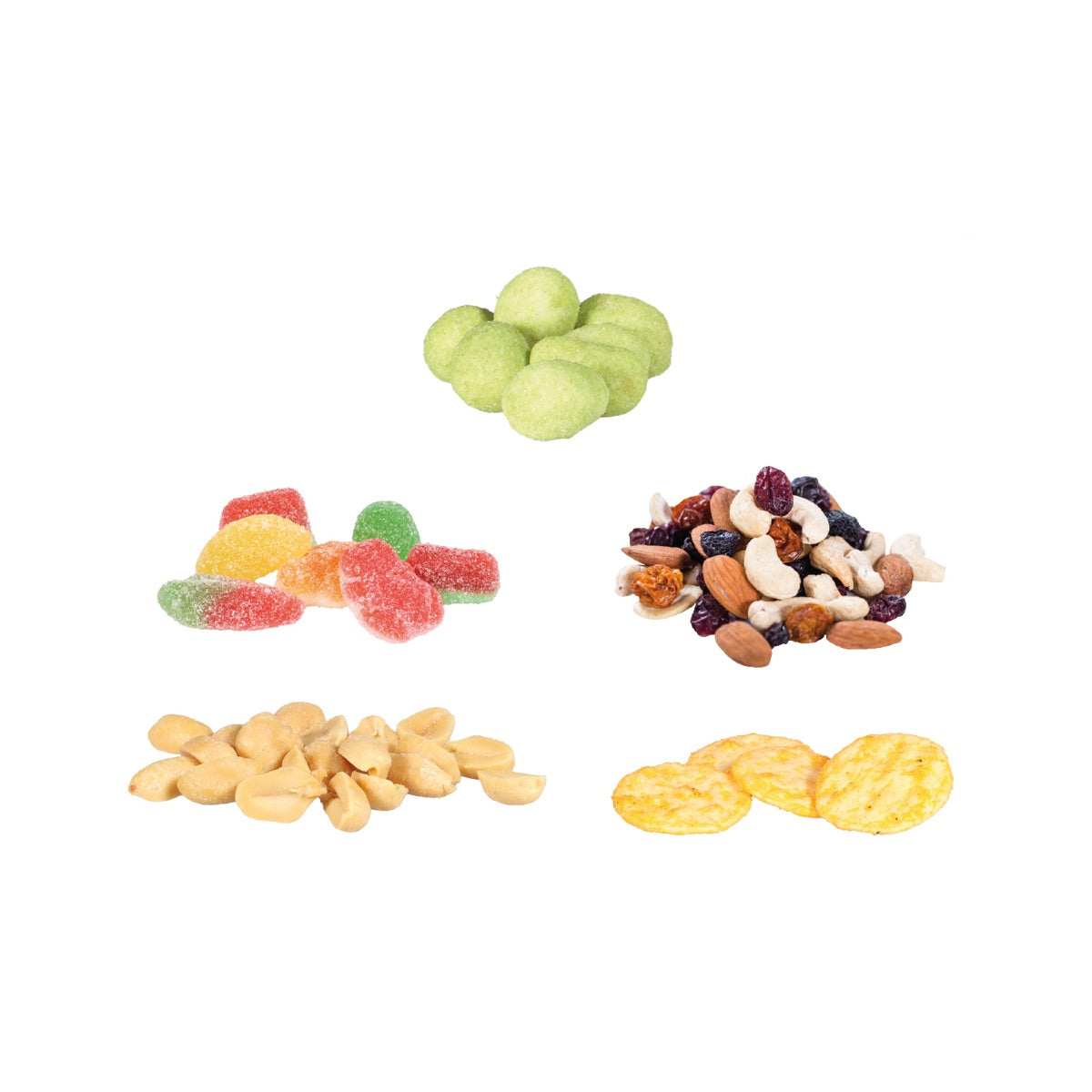 Offene Snack Dose mit herzhafter Füllung