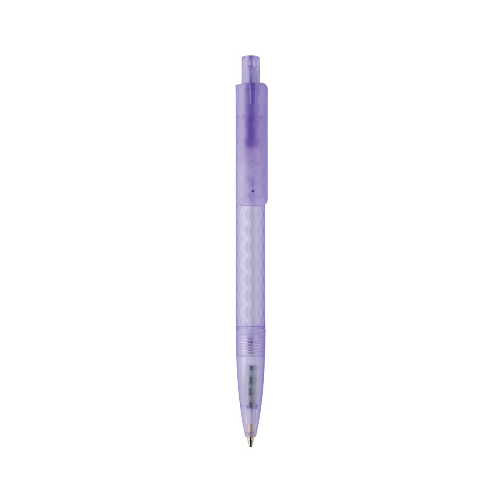 X3 Frosted-Pen aus GRS recyceltem PC – lila