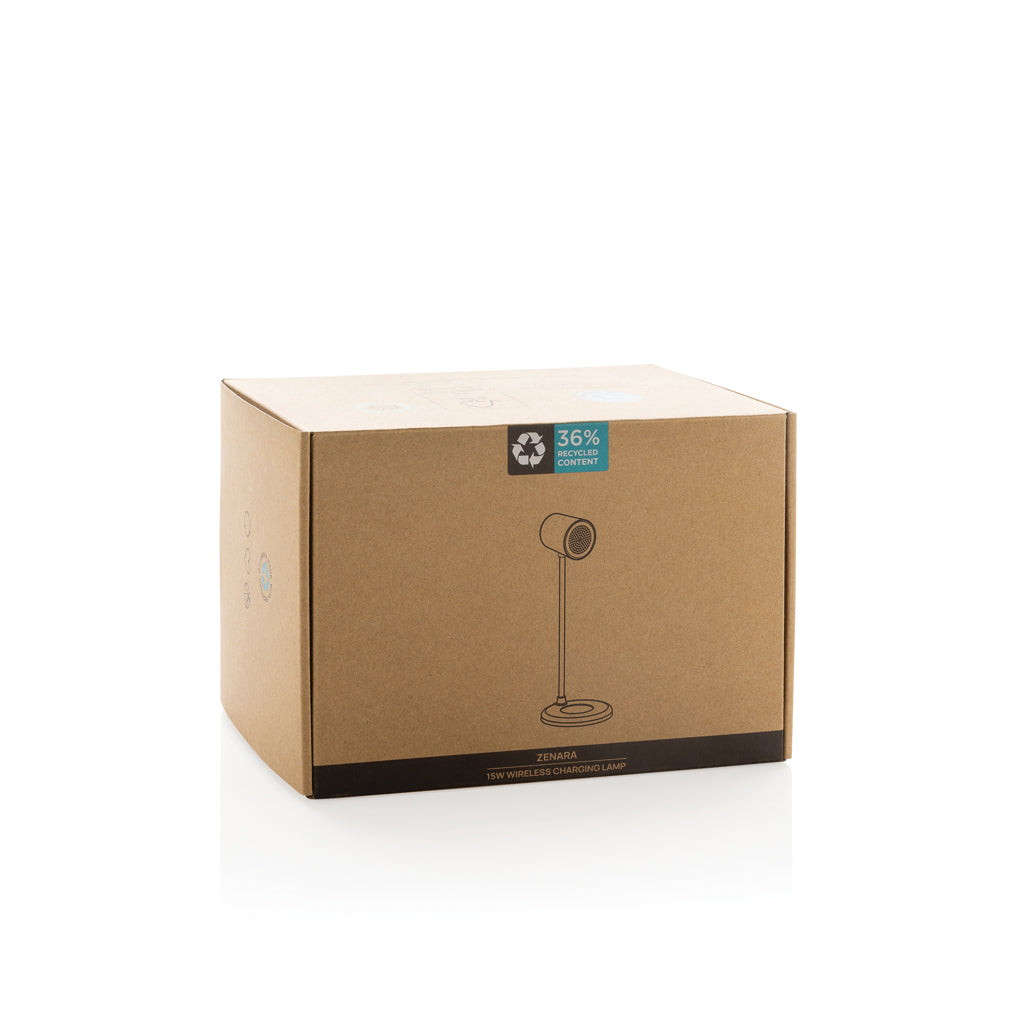 Zenara 15W Schreibtischlampe aus RCS rec. Plastik & Kork