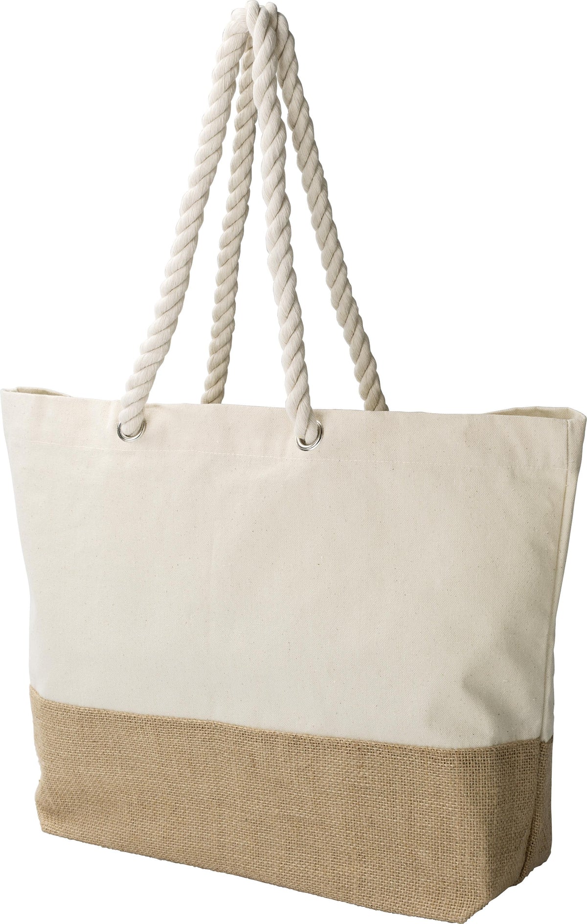 Einkaufstasche Diego, Baumwolle 280 g/m², Juteboden