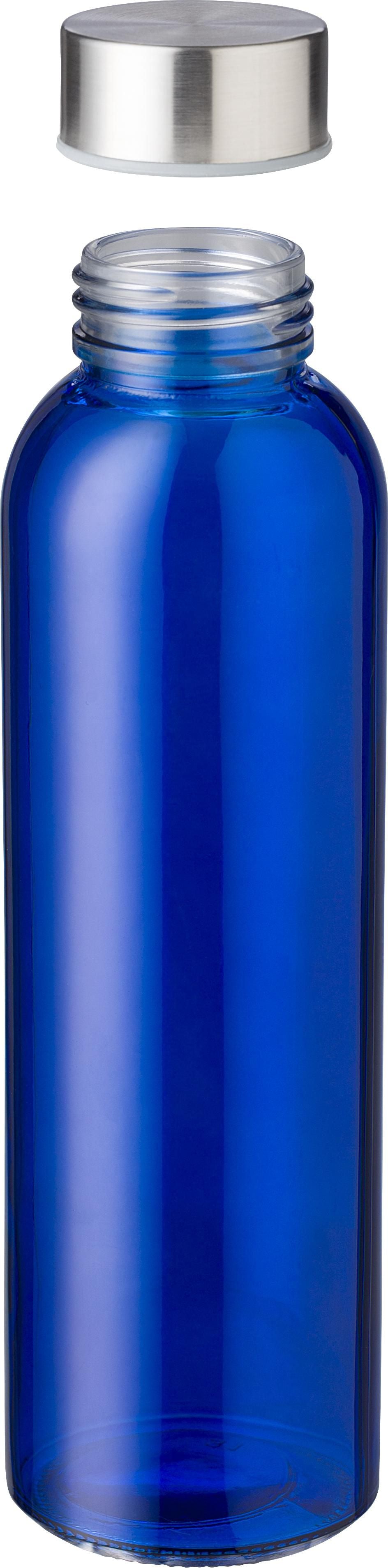 Trinkflasche Maxwell, Glas, Edelstahldeckel, 500 ml