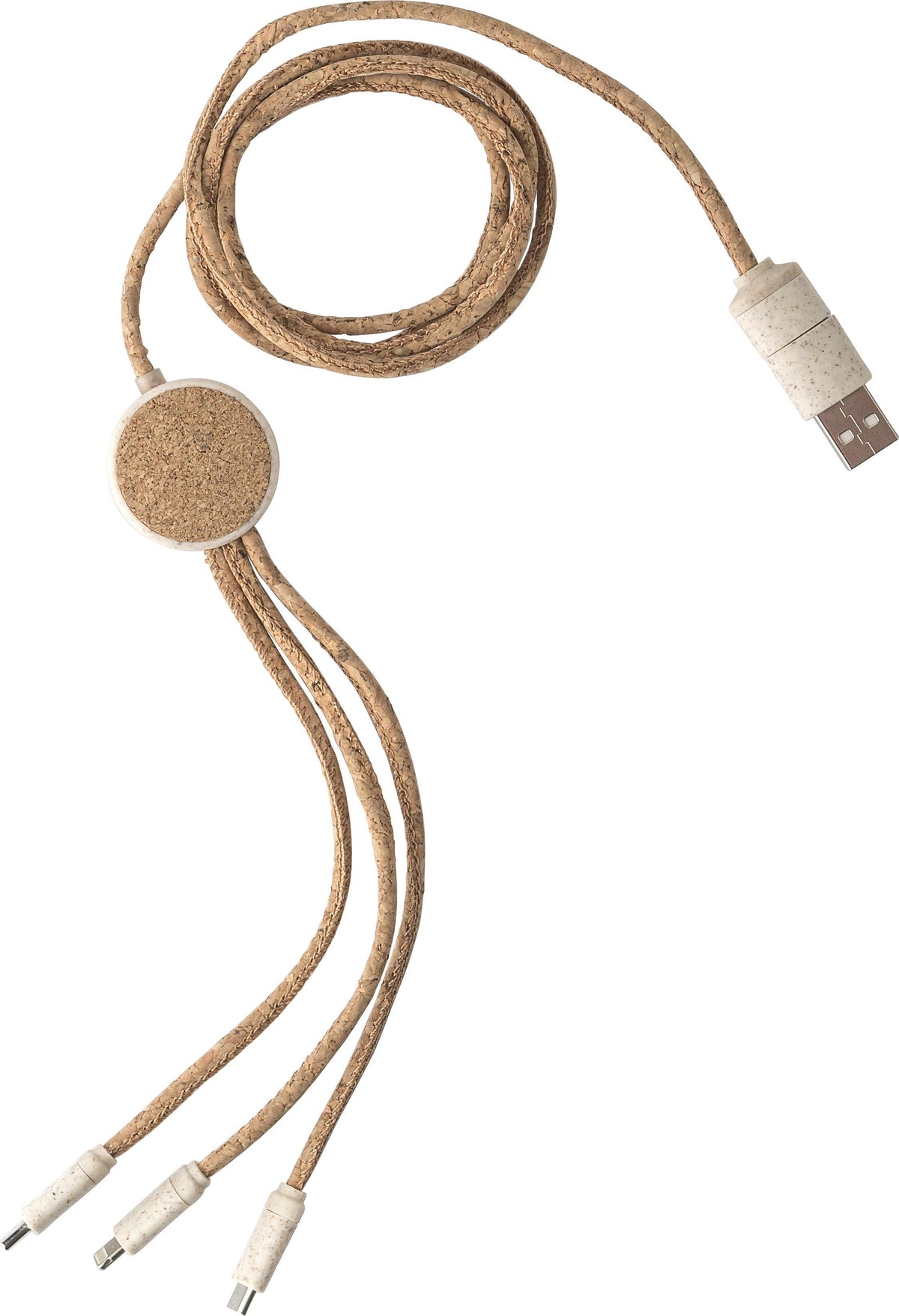 Ladekabel, Kork, 4 in 1, 1,20 m