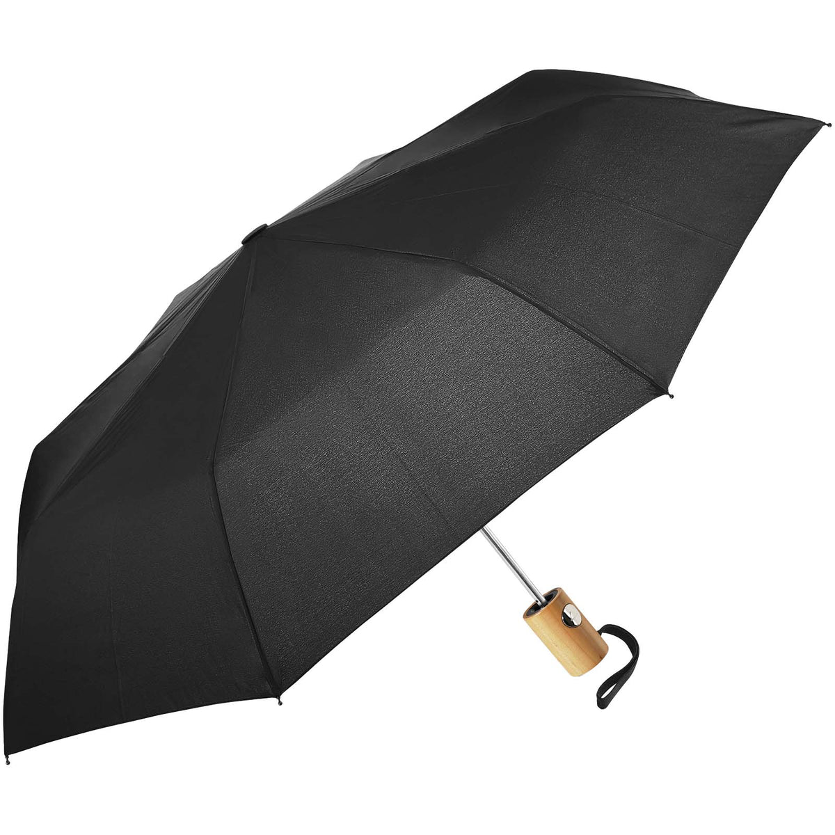 Rainfall Automatik 22" Kompaktschirm – Schwarz
