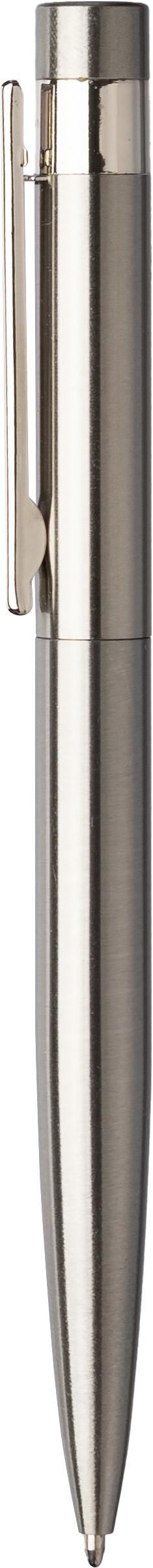 Kugelschreiber Hannelore, Edelstahl, Twist