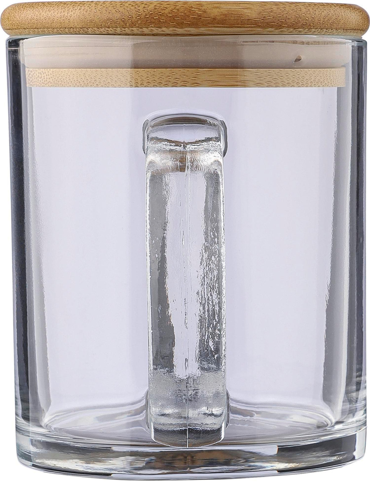 Trinkbecher Ashley, Glas, Bambusdeckel, 300 ml