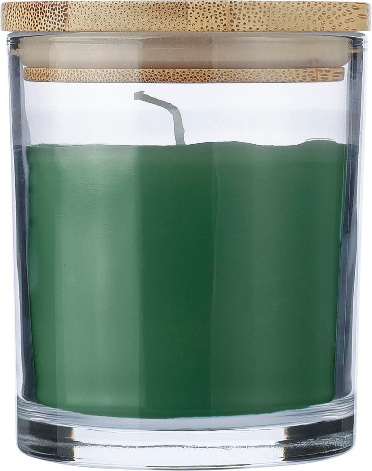 Kerze Riven, Glas mit Bambusdeckel