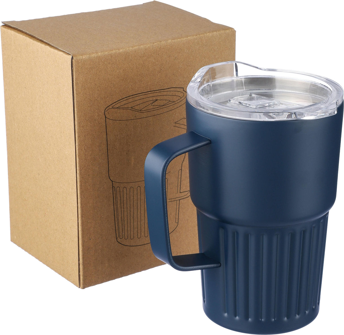 Trinkbecher Calo, Edelstahl, 450 ml