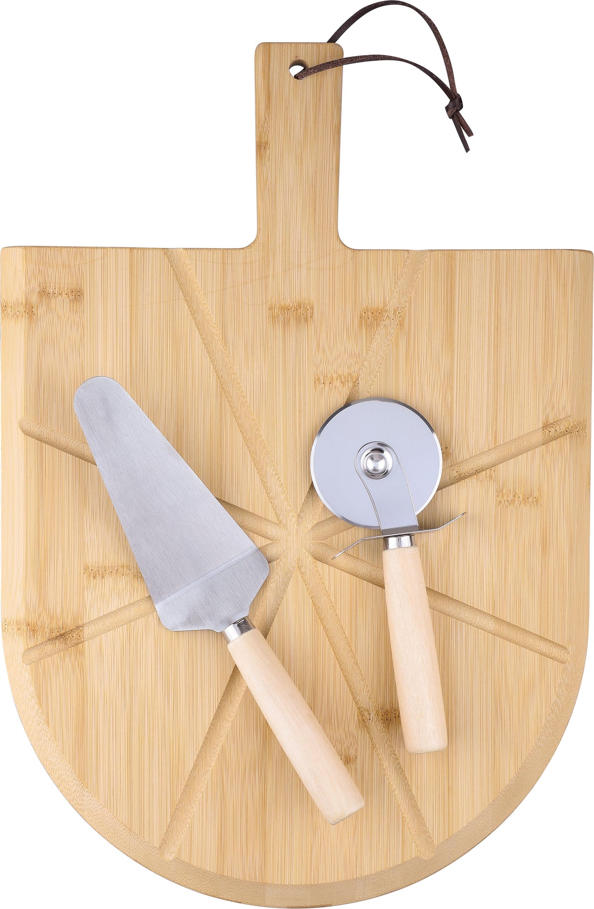 Pizzabrett Vale, Bambus, Mit Schneider und Spatula