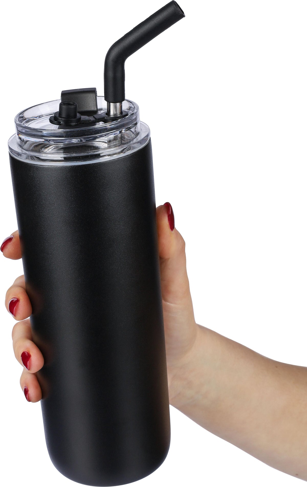 Doppelwandige Flasche Omari, 500 ml, Zwei Deckel