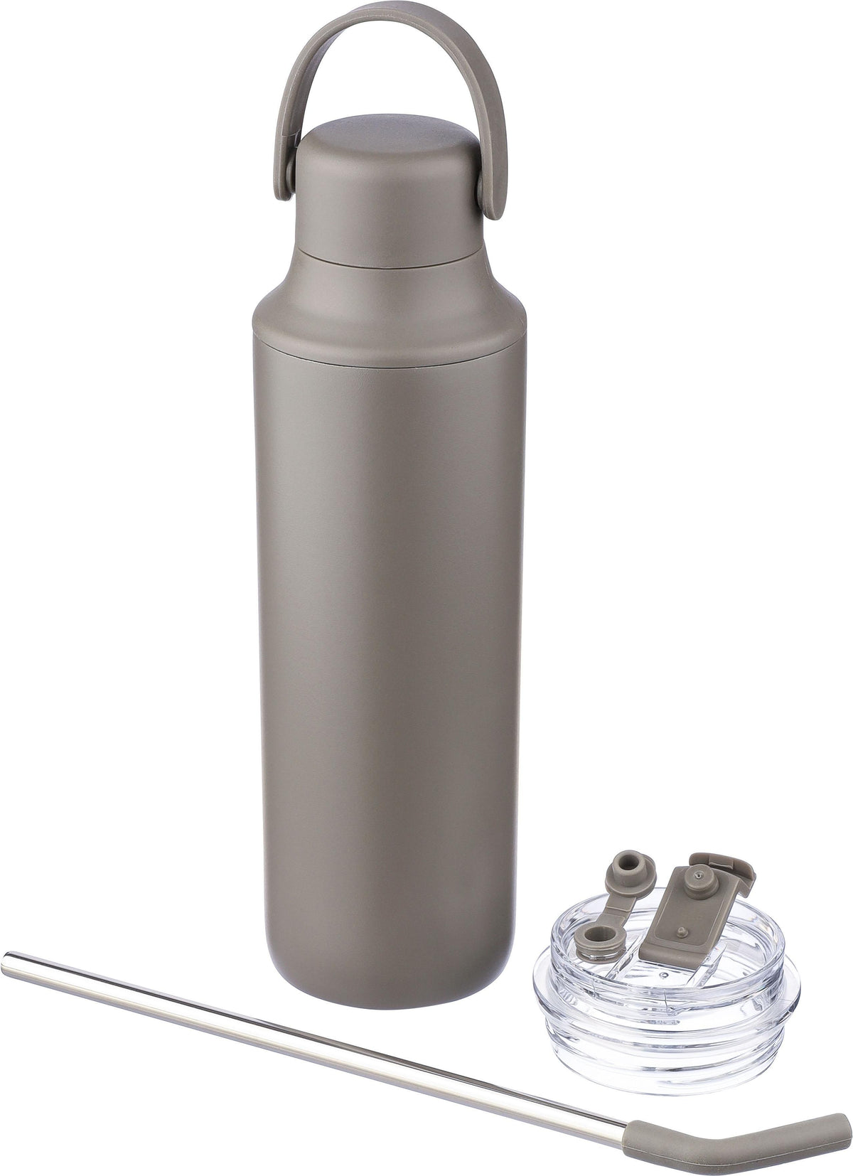 Doppelwandige Flasche Omari, 500 ml, Zwei Deckel