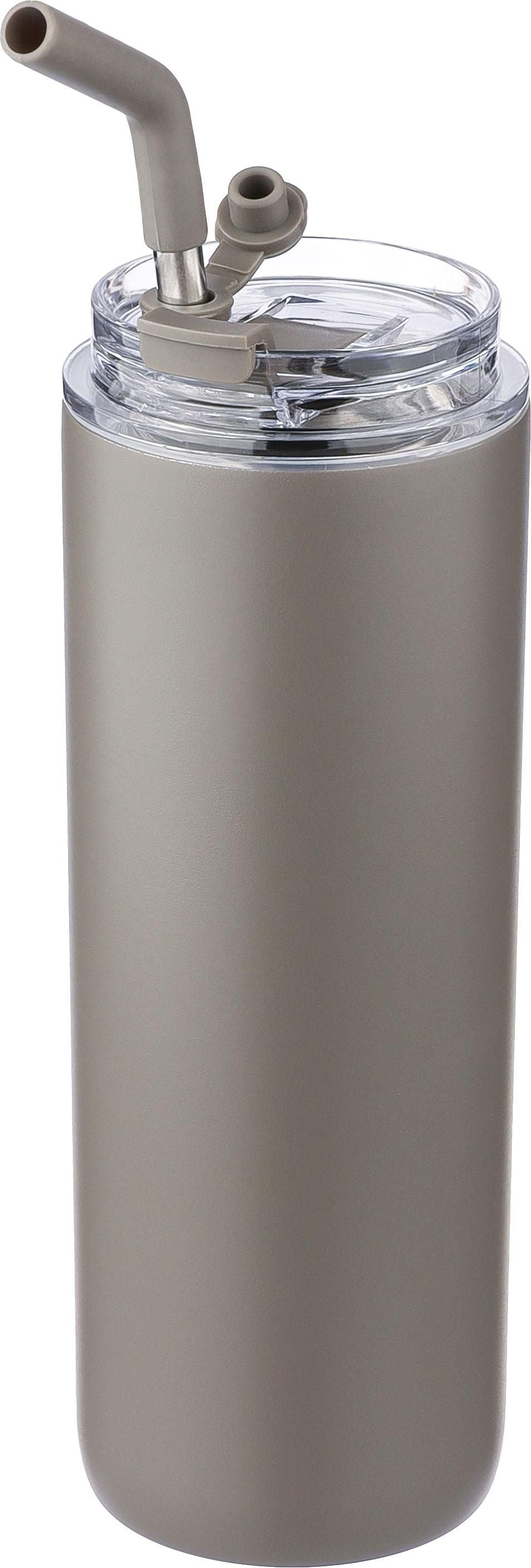 Doppelwandige Flasche Omari, 500 ml, Zwei Deckel