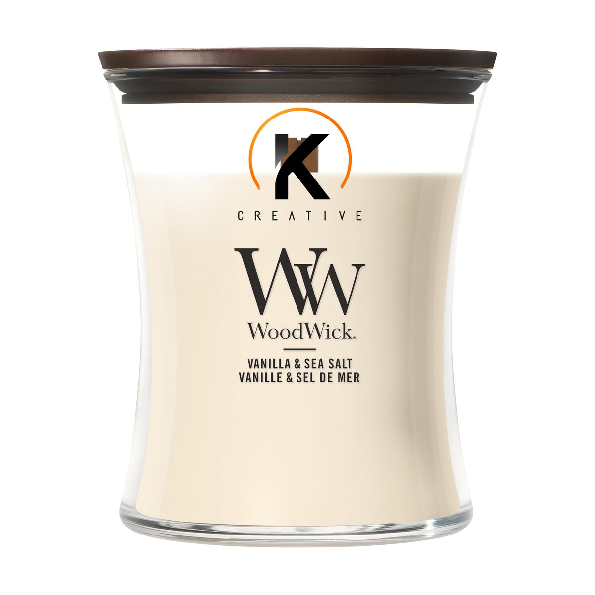 WoodWick Vanilla & Sea Salt Medium Candle Duftkerze