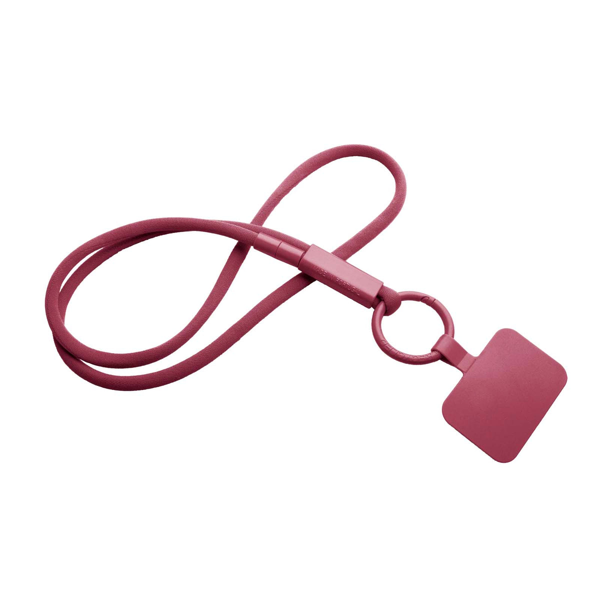 Tubyard Lanyard mit Telefonhalterung und Band – Bordeaux