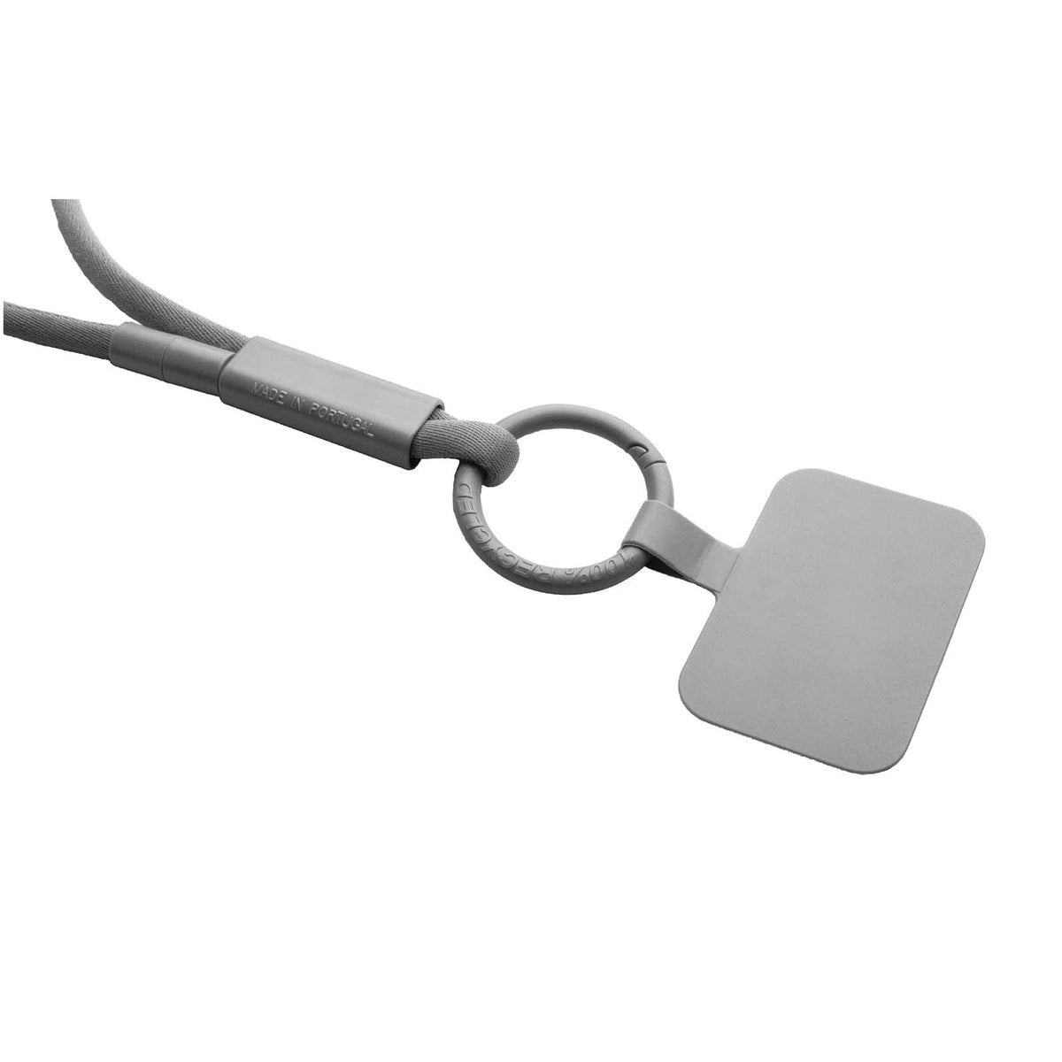 Tubyard Lanyard mit Telefonhalterung und Band – Grau