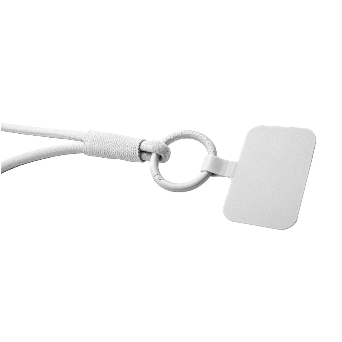 Tubyard Lanyard mit Telefonhalterung und elastischem Band – Weiss