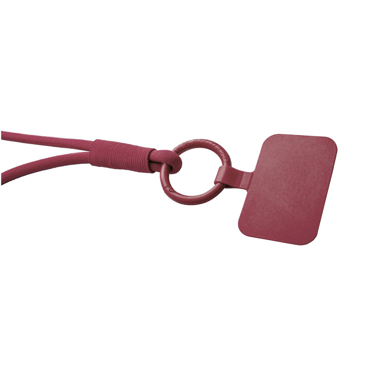 Tubyard Lanyard mit Telefonhalterung und elastischem Band – Bordeaux
