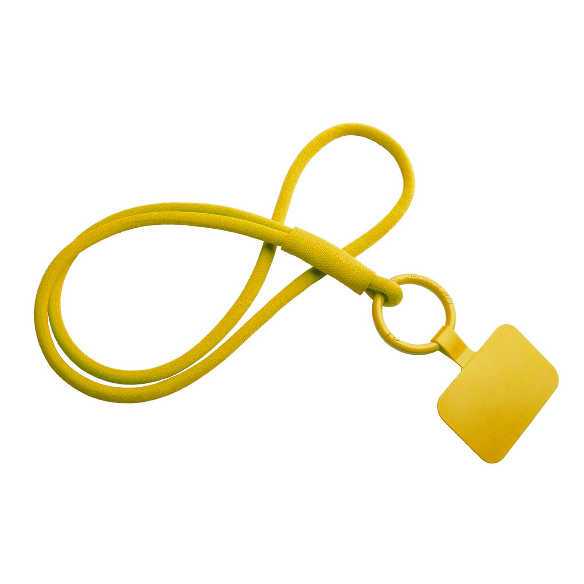 Tubyard Lanyard mit Telefonhalterung und elastischem Band – Sonnenorange