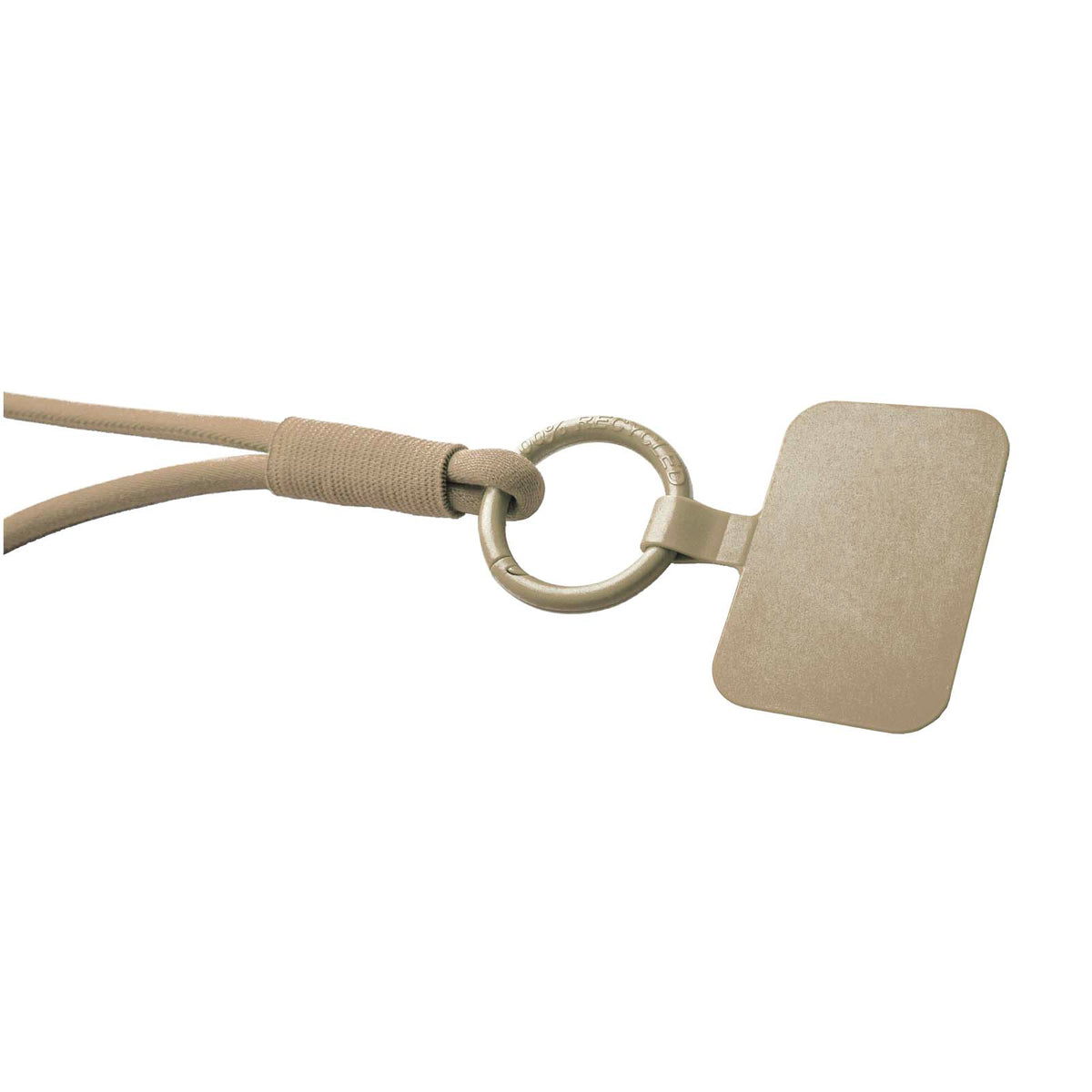 Tubyard Lanyard mit Telefonhalterung und elastischem Band – Kaffeebraun
