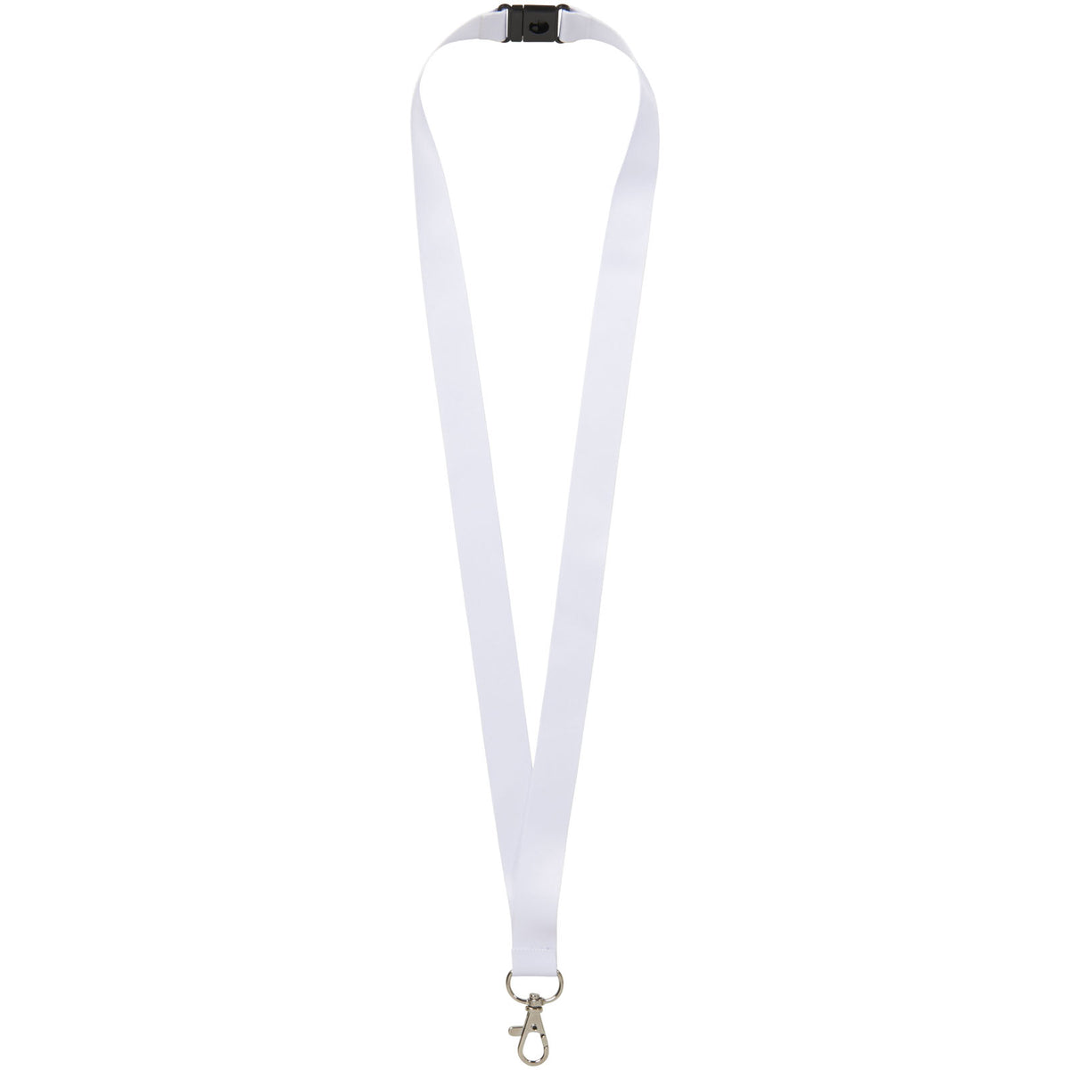 Addie Sublimation Lanyard mit Sicherheitsverschluss – Schwarz / Weiss