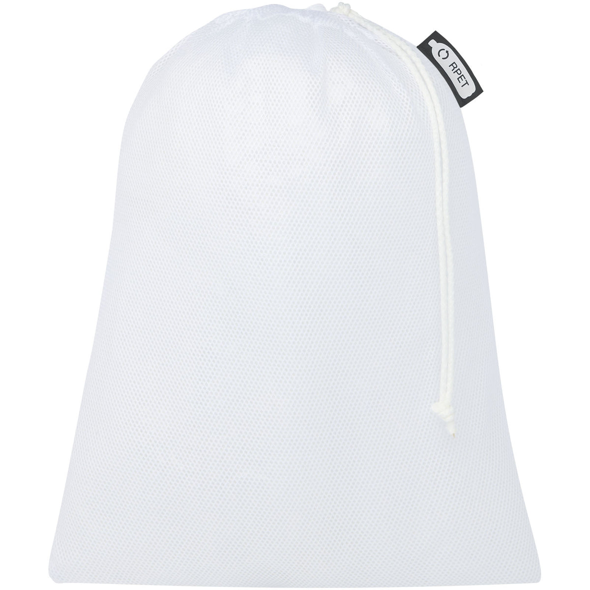 Polyester Zuziehbeutel, 25 x 32 cm – Weiss