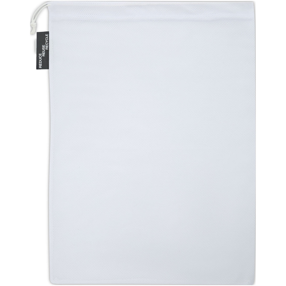 Polyester Zuziehbeutel, 30 x 41 cm – Weiss