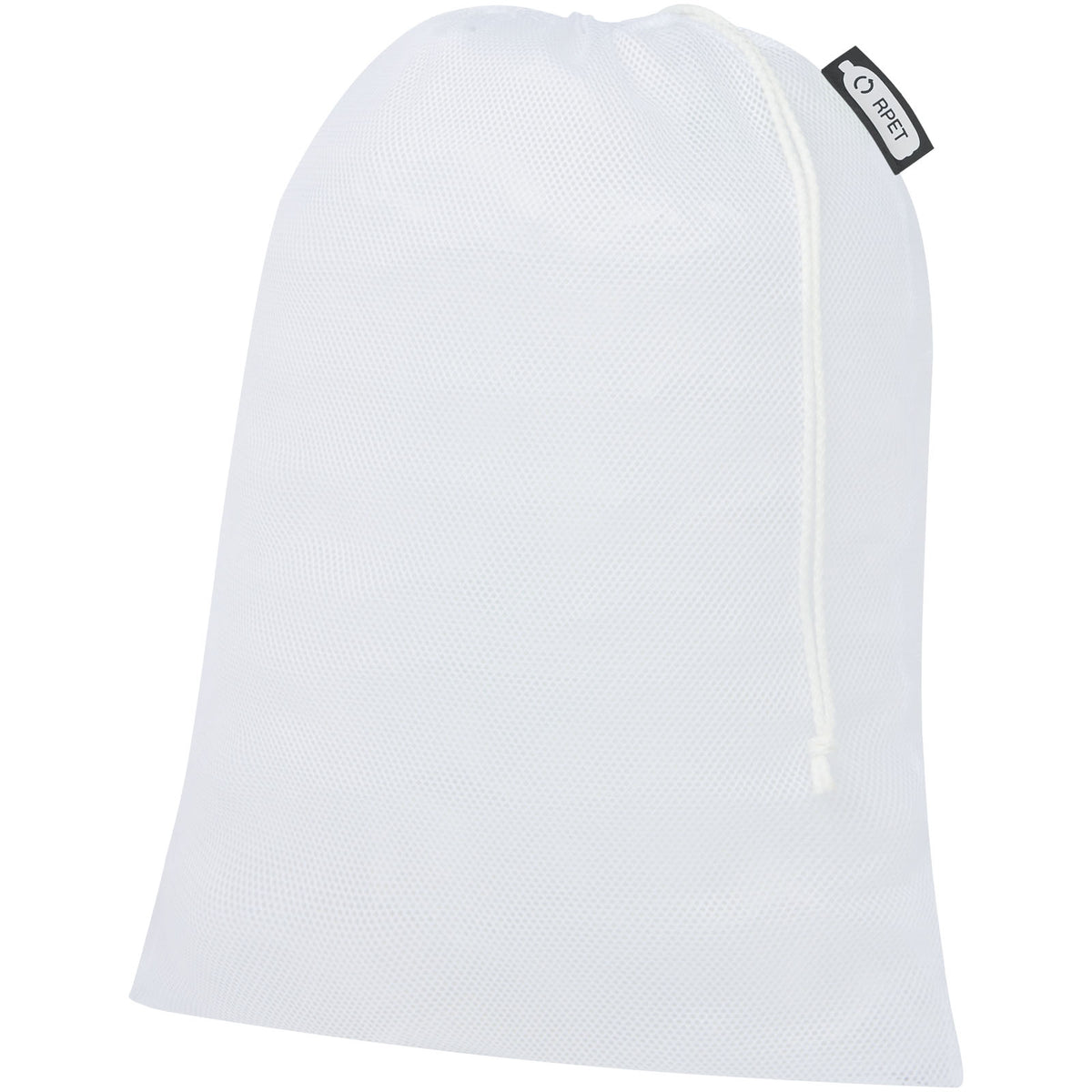 Polyester Zuziehbeutel, 30 x 41 cm – Weiss