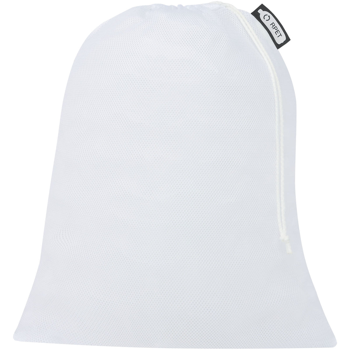Polyester Zuziehbeutel, 30 x 41 cm – Weiss