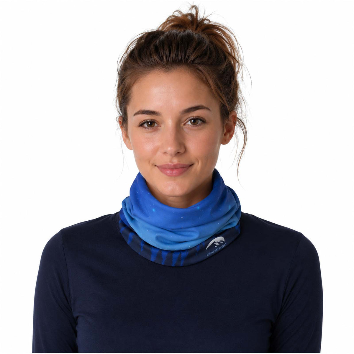 Lara Sublimation Multi Schal mit Fleece Schicht und Säumen