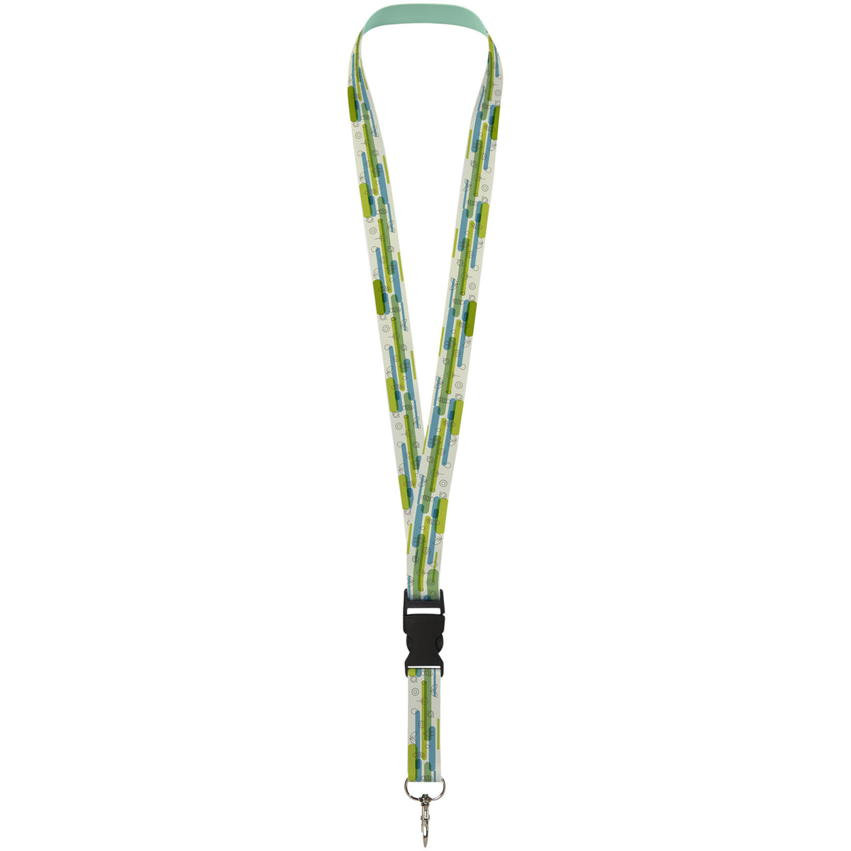 Bucks Sublimation Lanyard mit Schnappverschluss Kunststoff