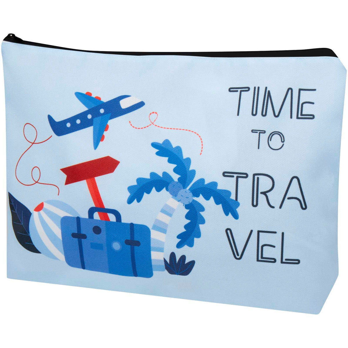 Ayla PET Sublimation Reisetasche, large – Schwarz / Weiss