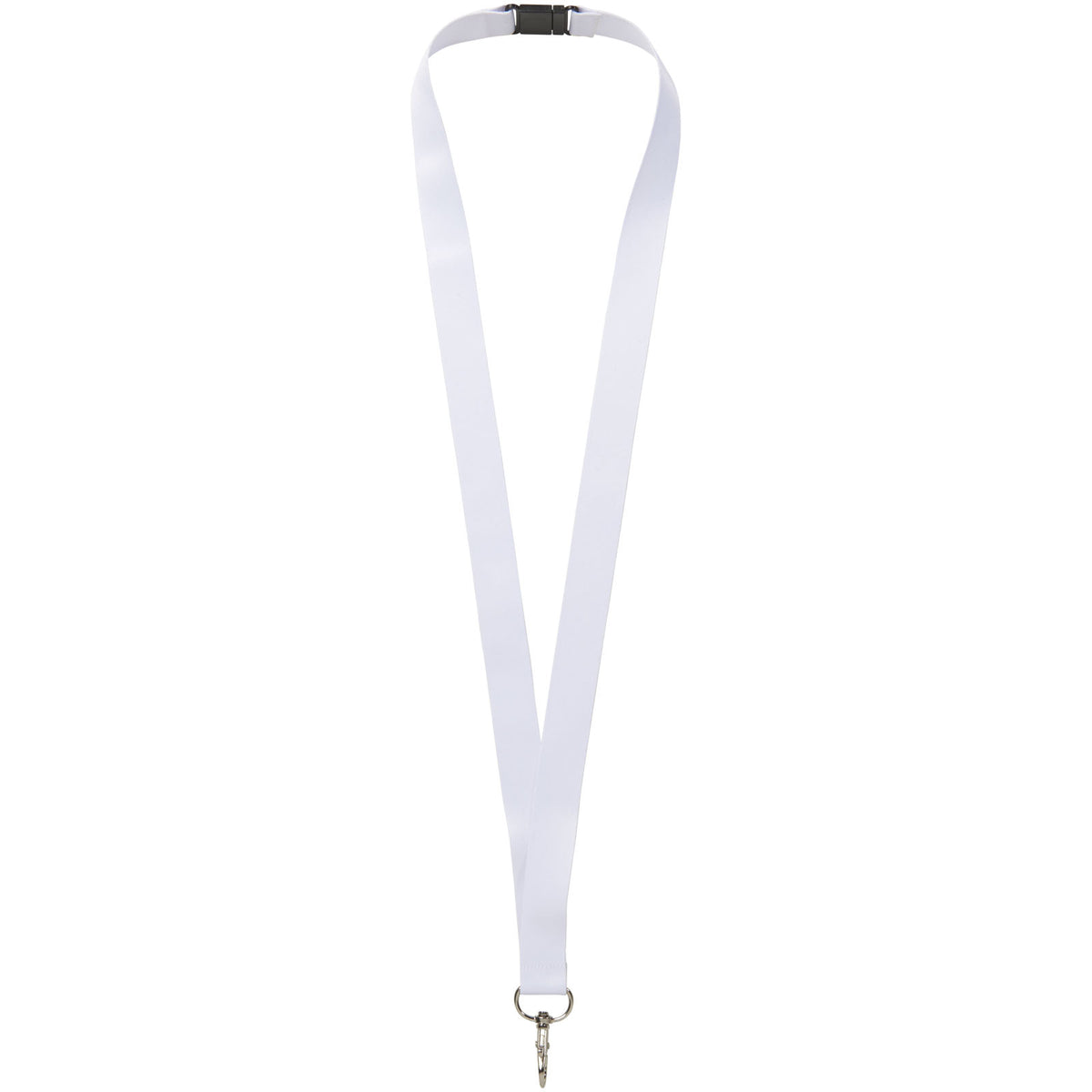Addie Sublimation Lanyard mit Sicherheitsverschluss Kunststoff – Schwarz / Weiss