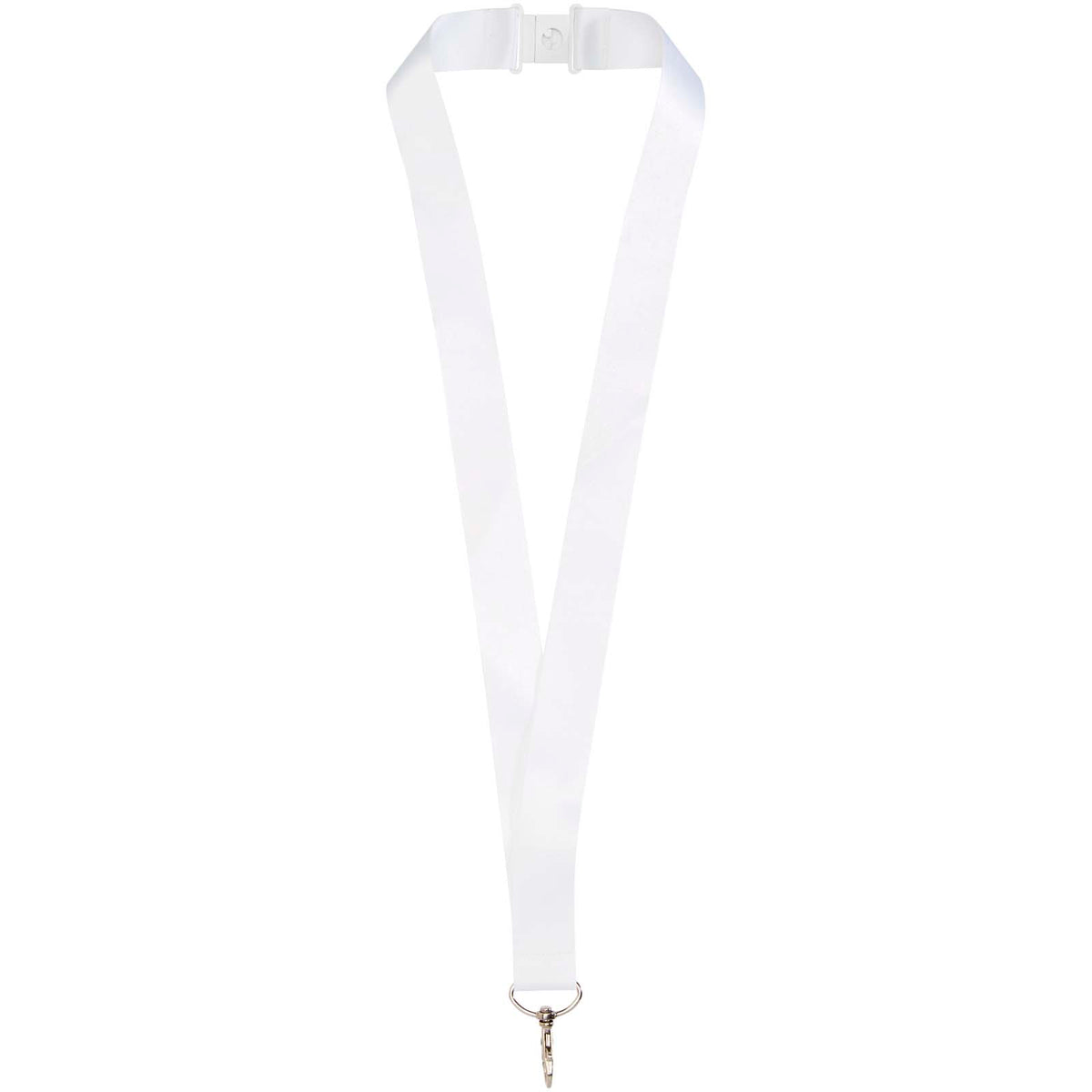 Addie Sublimation Lanyard mit Sicherheitsverschluss Kunststoff – Weiss