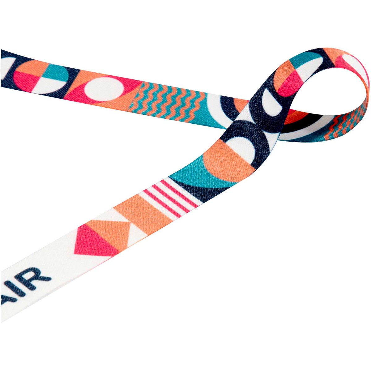 Leia Sublimation PET Lanyard mit 2 Metallhaken – Weiss