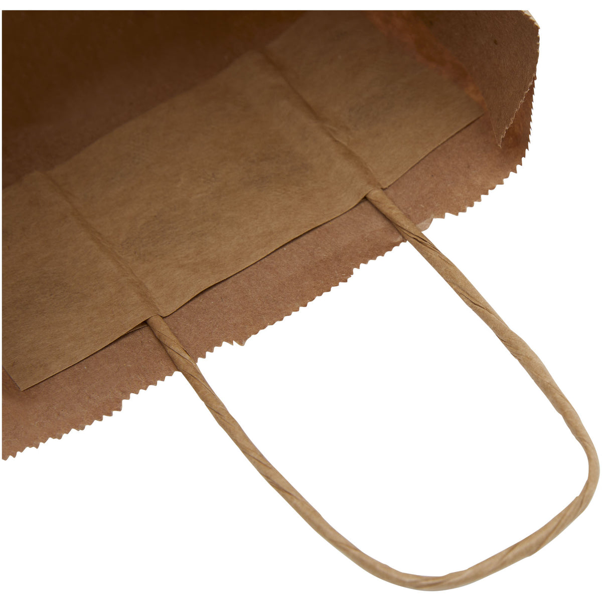 Kraftpapiertasche 80 g/m² mit gedrehten Griffen, 18 × 8 × 21 cm – Kraftpapier