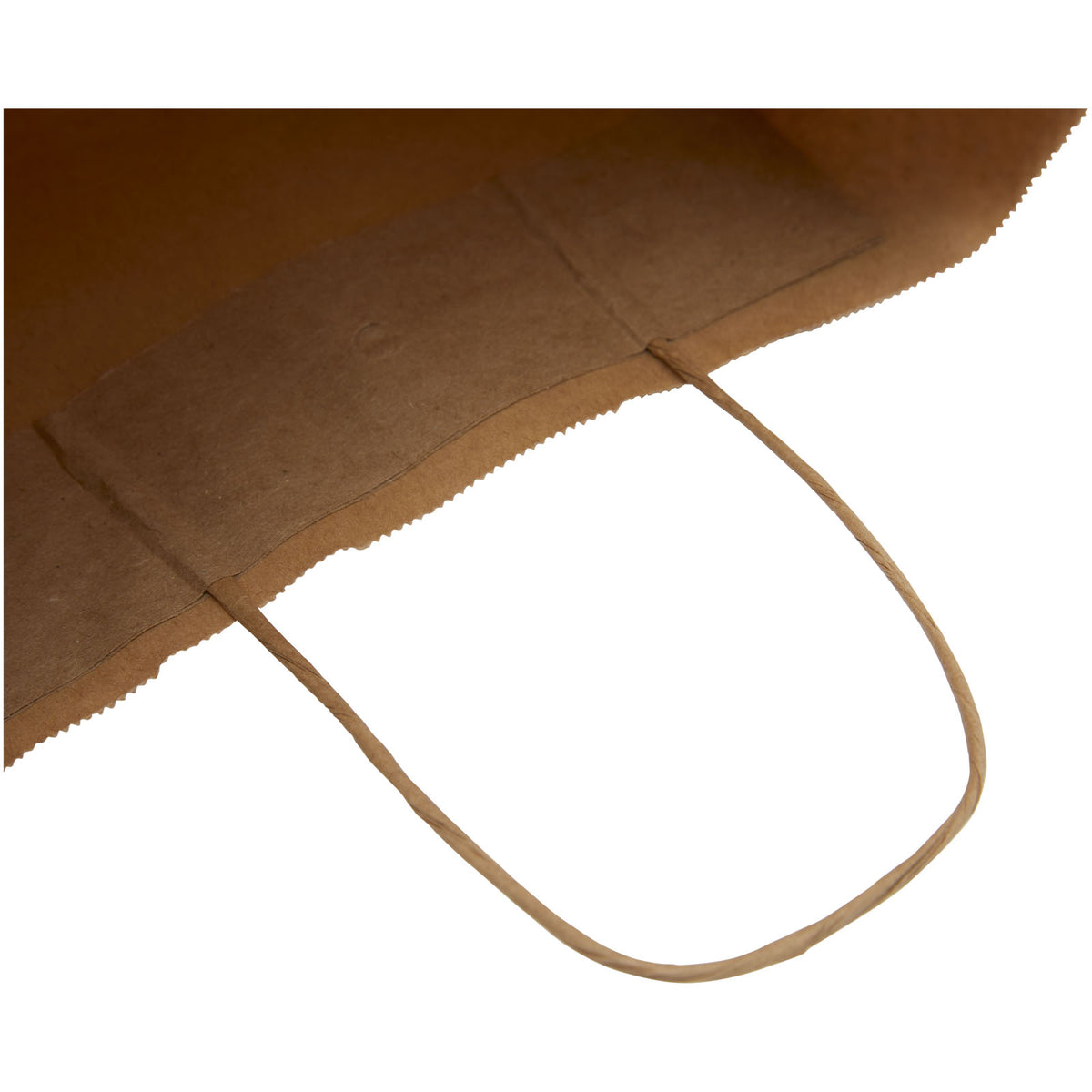 Kraftpapiertasche 80 g/m² mit gedrehten Griffen, 25 × 11 × 32 cm – Kraftpapier