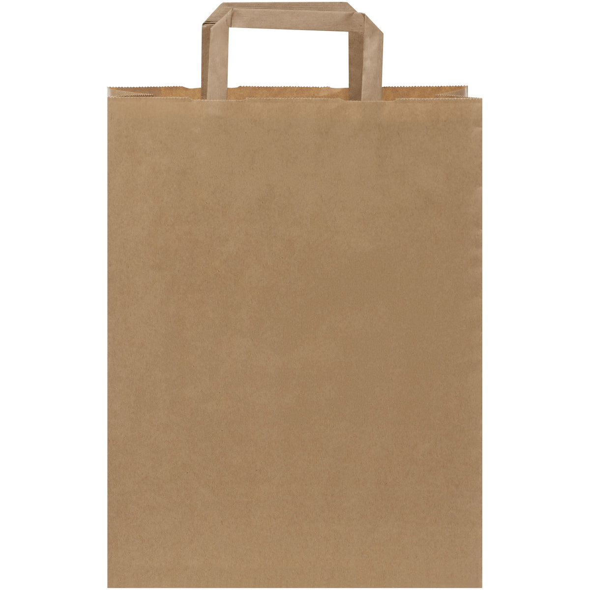 Kraftpapiertasche 80 90 g/m² mit flachen Griffen, 25 × 11 × 31 cm – Kraftpapier