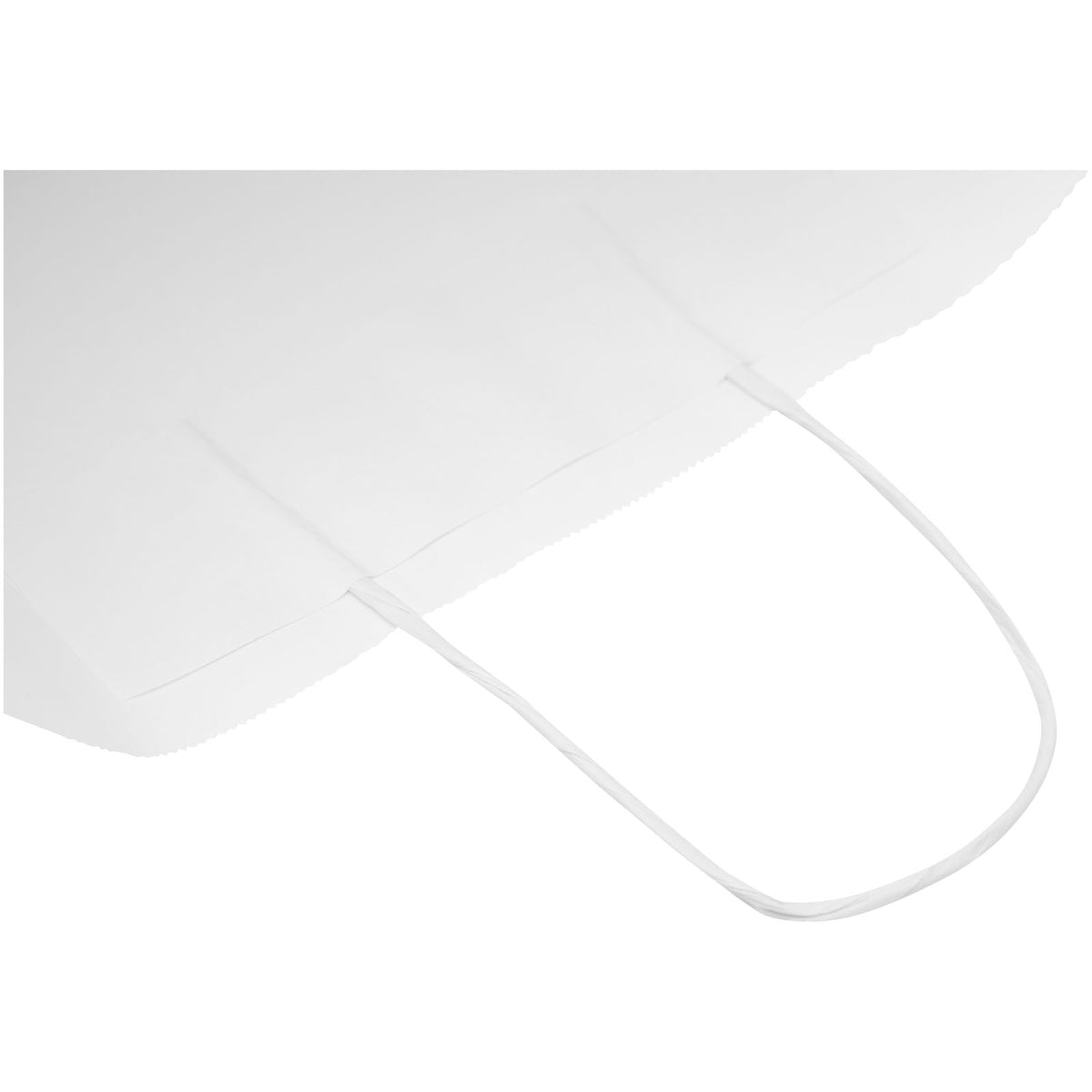 Kraftpapiertasche 80 90 g/m² mit gedrehten Griffen, 32 × 12 × 40 cm – Weiss