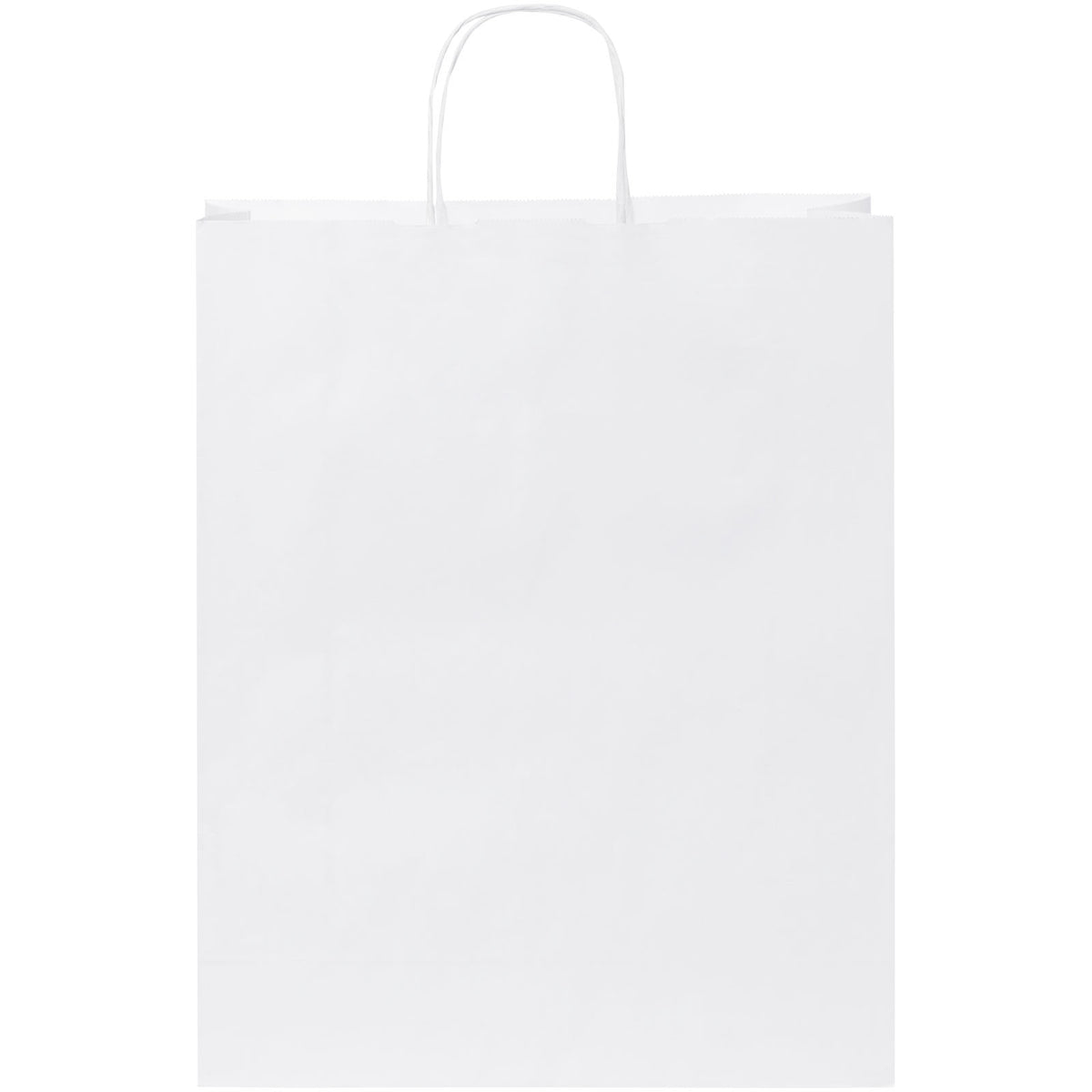 Kraftpapiertasche 80 90 g/m² mit gedrehten Griffen, 32 × 12 × 40 cm – Weiss